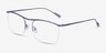 Zylo Purple TitaniumEyeglass Frames from EyeBuyDirect, Angle View