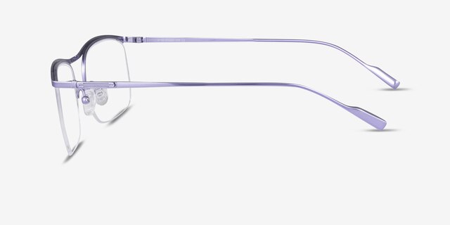 Zylo Purple TitaniumEyeglass Frames from EyeBuyDirect, Side View