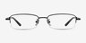 Penticton Black MetalEyeglass Frames from EyeBuyDirect, Front View