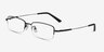 Penticton Black MetalEyeglass Frames from EyeBuyDirect, Angle View