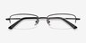 Penticton Black MetalEyeglass Frames from EyeBuyDirect, Closed View