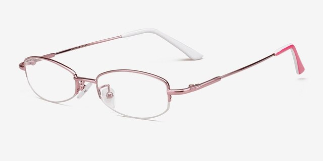 Kharabali PinkEyeglass Frames from EyeBuyDirect, Angle View