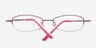 Kharabali PinkEyeglass Frames from EyeBuyDirect, Closed View