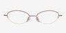 Zima PinkEyeglass Frames from EyeBuyDirect, Front View