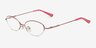 Zima PinkEyeglass Frames from EyeBuyDirect, Angle View