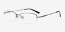 Penticton Gray MetalEyeglass Frames from EyeBuyDirect, Angle View