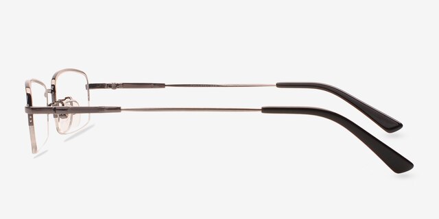 Penticton Gray MetalEyeglass Frames from EyeBuyDirect, Side View