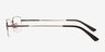 Penticton Gray MetalEyeglass Frames from EyeBuyDirect, Side View