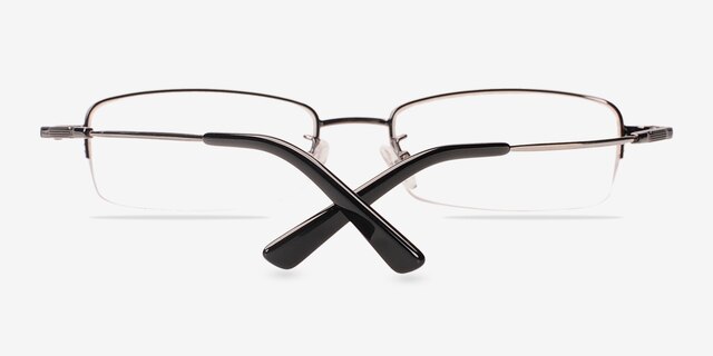 Penticton Gray MetalEyeglass Frames from EyeBuyDirect, Closed View