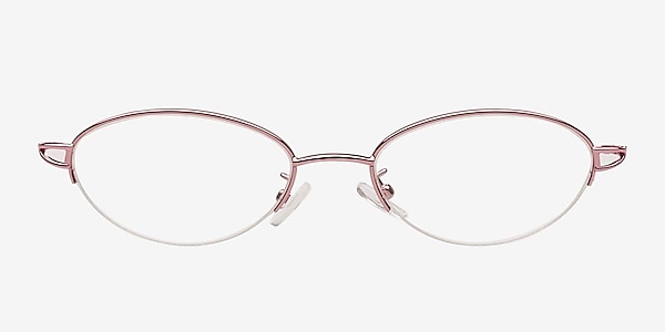H902 Pink Metal Eyeglass Frames