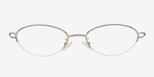 H902 Silver Metal Eyeglass Frames