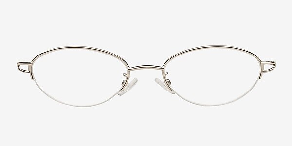 H902 Silver Metal Eyeglass Frames