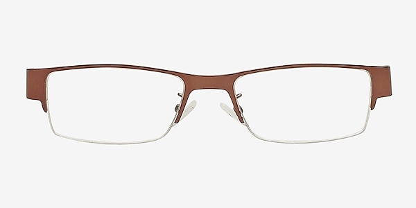 Makaryev Brown Metal Eyeglass Frames