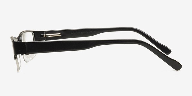 Makaryev Black MetalEyeglass Frames from EyeBuyDirect, Side View