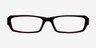 Carpi Black & Red AcetateEyeglass Frames from EyeBuyDirect, Front View