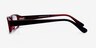 Carpi Black & Red AcetateEyeglass Frames from EyeBuyDirect, Side View
