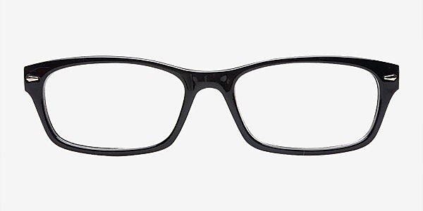 Palm ShinyBlack Plastic Eyeglass Frames