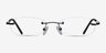 Matera Black MetalEyeglass Frames from EyeBuyDirect, Front View