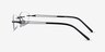 Matera Black MetalEyeglass Frames from EyeBuyDirect, Side View