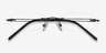 Matera Black MetalEyeglass Frames from EyeBuyDirect, Closed View