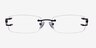 Pesaro Black MetalEyeglass Frames from EyeBuyDirect, Front View
