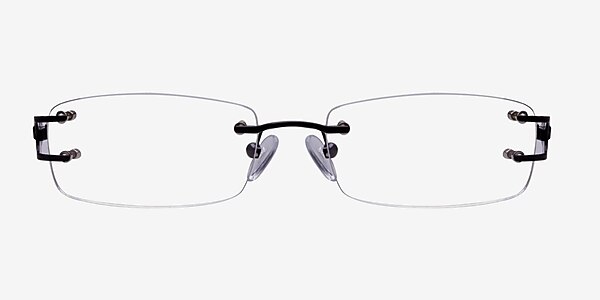 Pesaro Black Metal Eyeglass Frames