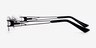 Pesaro Black MetalEyeglass Frames from EyeBuyDirect, Side View