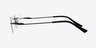 Laredo Black MetalEyeglass Frames from EyeBuyDirect, Side View