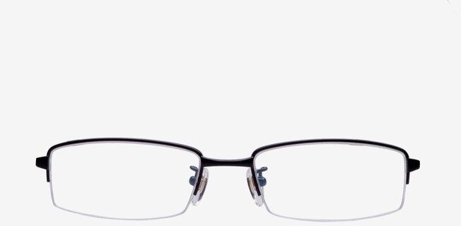 Agrigento Black TitaniumEyeglass Frames from EyeBuyDirect, Front View