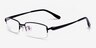 Agrigento Black TitaniumEyeglass Frames from EyeBuyDirect, Angle View