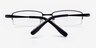 Agrigento Black TitaniumEyeglass Frames from EyeBuyDirect, Closed View