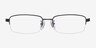Bojan Black TitaniumEyeglass Frames from EyeBuyDirect, Front View