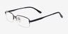Bojan Black TitaniumEyeglass Frames from EyeBuyDirect, Angle View