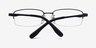 Bojan Black TitaniumEyeglass Frames from EyeBuyDirect, Closed View