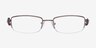 M6004 Brown MetalEyeglass Frames from EyeBuyDirect, Front View