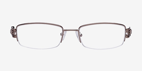 M6004 Brown Metal Eyeglass Frames