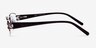 M6004 Brown MetalEyeglass Frames from EyeBuyDirect, Side View