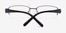 M6004 Brown MetalEyeglass Frames from EyeBuyDirect, Closed View