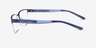 Armani Exchange AX1075 Matte Blue MétalMontures de lunettes de vue d'EyeBuyDirect, Vue de Côté