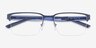 Armani Exchange AX1075 Matte Blue MétalMontures de lunettes de vue d'EyeBuyDirect, Vue Rapprochée