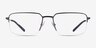 ARNETTE AN6152 Matte Black MetalEyeglass Frames from EyeBuyDirect, Front View