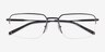 ARNETTE AN6152 Matte Black MetalEyeglass Frames from EyeBuyDirect, Closed View