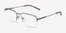 ARNETTE AN6152 Matte Gunmetal MetalEyeglass Frames from EyeBuyDirect, Angle View