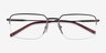 ARNETTE AN6152 Matte Gunmetal MetalEyeglass Frames from EyeBuyDirect, Closed View