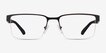 Armani Exchange AX1075 Matte Black MetalEyeglass Frames from EyeBuyDirect, Front View