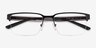 Armani Exchange AX1075 Matte Black MétalMontures de lunettes de vue d'EyeBuyDirect, Vue Rapprochée
