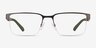 Armani Exchange AX1075 Matte Gunmetal MétalMontures de lunettes de vue d'EyeBuyDirect, Vue de Face