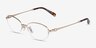 Coach HC5207TD Shiny Light Gold TitaniumEyeglass Frames from EyeBuyDirect, Angle View