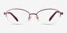 Coach HC5207TD Satin Burgundy TitaniumMontures de lunettes de vue d'EyeBuyDirect, Vue de Face