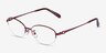 Coach HC5207TD Satin Burgundy TitaniumMontures de lunettes de vue d'EyeBuyDirect, Vue d'Angle